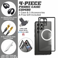 Galaxy S24 Magnetic Protection Bundle with Hi-Fi Earbuds & Fast Charging Kit