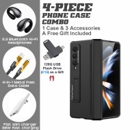 Premium Bundle for Samsung Galaxy Z Fold4 – Protective Case, Earbuds & Charging Kit