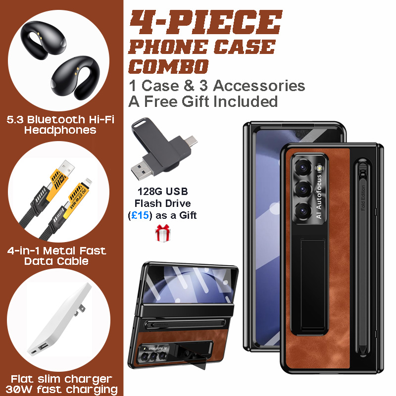 Samsung Galaxy Z Fold4/Z Fold5/Z Fold6 PC Case Combo with Stylus & Hi-Fi Earbuds Samsung Galaxy Z Fold4/Z Fold5/Z Fold6 PC Case Combo with Stylus & Hi-Fi Earbuds