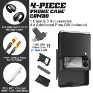 Premium Accessory Kit for Samsung Galaxy Z Flip 4 – Durable Case, Hi-Fi Earbuds & More | WITTYCOMBO