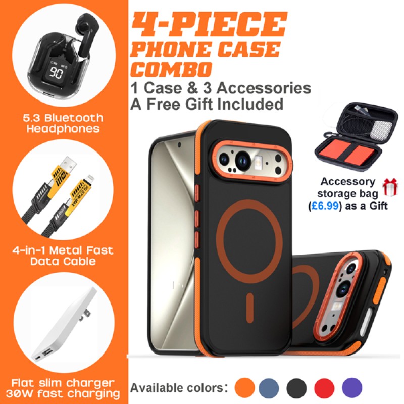 Google Pixel 9 Series 4-Piece Combo with Magnetic Features Google Pixel 9 Series 4-Piece Combo with Magnetic Features
