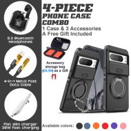 Google Pixel 9/8 Series 4-Piece Combo with Built-In Stand