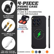 OnePlus 10 Pro/11/12/13 Series 4-Piece Combo with Slim Protective Case