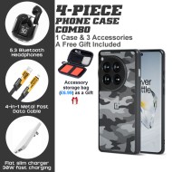 OnePlus 12/13/ACE 3/ACE 2V Series 4-Piece Combo with Camouflage Design