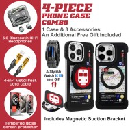 Urban Metro iPhone Case Set: Magnetic Case, 4-in-1 Charger + LED Watch