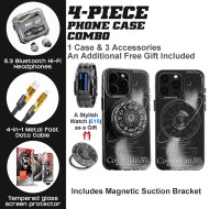 Zodiac iPhone Case Kit: BT Headset, Fast Charging & LED Watch