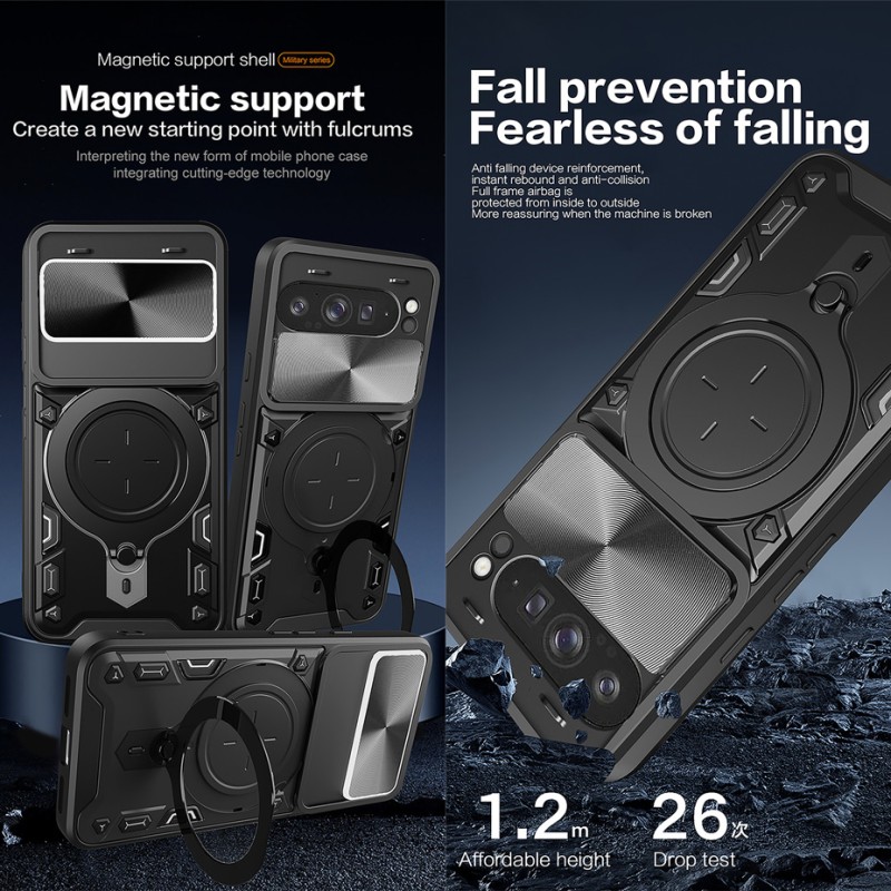 Google Pixel 9/8 Series 4-Piece Combo with Rugged Camouflage Case Google Pixel 9/8 Series 4-Piece Combo with Rugged Camouflage Case