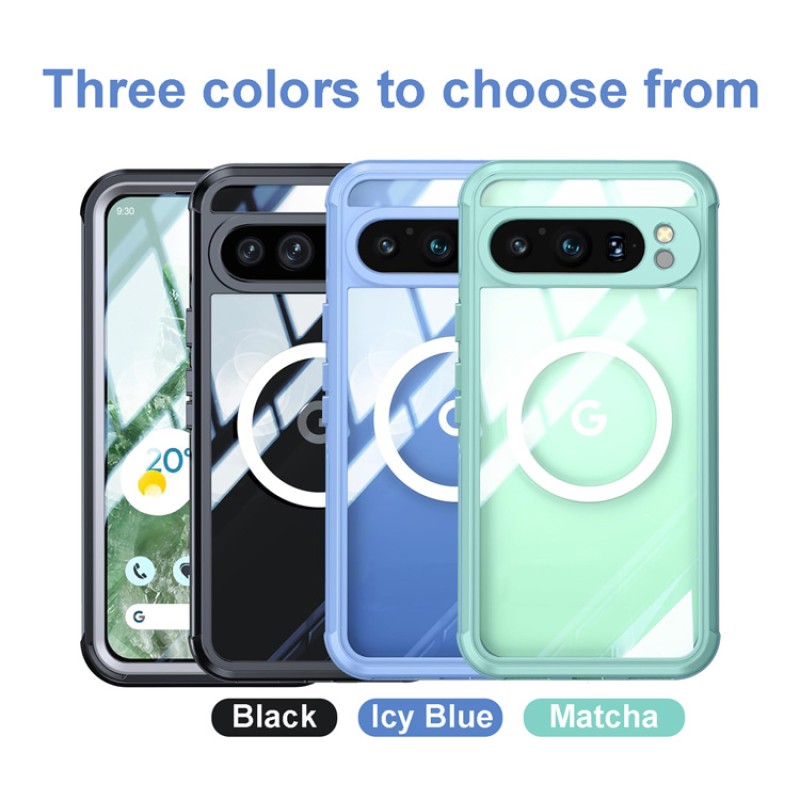 Google Pixel 9 Series 4-Piece Combo with Magnetic Phone Ring Holder Google Pixel 9 Series 4-Piece Combo with Magnetic Phone Ring Holder