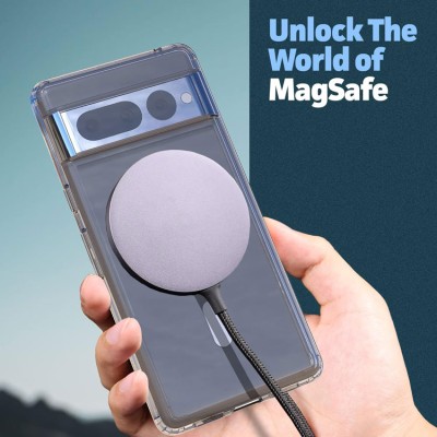 Google Pixel 9/8/7 Series 4-Piece Combo with Transparent Dual-Hybrid Case