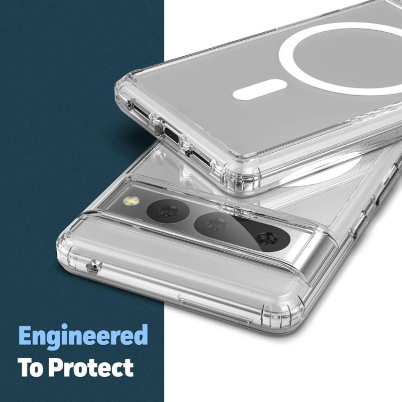 Google Pixel 9/8/7 Series 4-Piece Combo with Transparent Dual-Hybrid Case Google Pixel 9/8/7 Series 4-Piece Combo with Transparent Dual-Hybrid Case