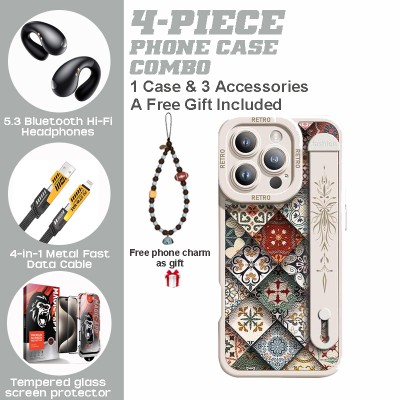 Medieval 3D Knight iPhone Bundle｜Bluetooth Earbuds + Multi-Charger