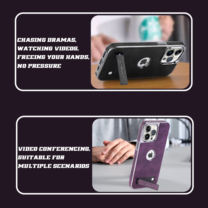 4-in-1 PU Leather iPhone Business Case Set with Invisible Stand & Accessories by WITTYCOMBO 4-in-1 PU Leather iPhone Business Case Set with Invisible Stand & Accessories by WITTYCOMBO