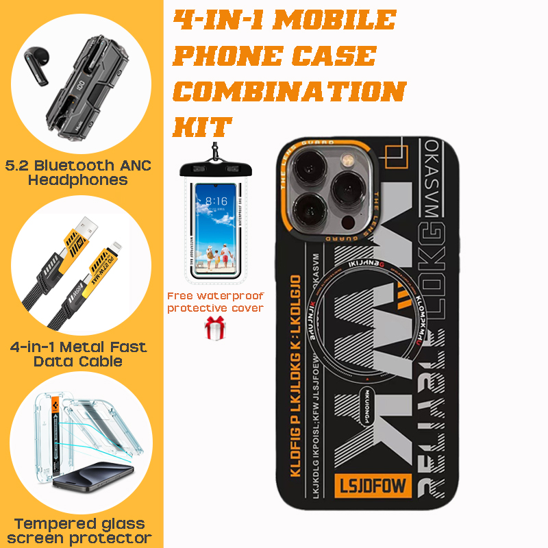 MWK iPhone 12-15 MagSafe Bundle: ANC Earbuds + Fast Charger + Waterproof Case MWK iPhone 12-15 MagSafe Bundle: ANC Earbuds + Fast Charger + Waterproof Case