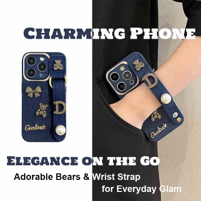 Women's Luxury iPhone Gift Set: PU Case + ANC Earbuds + 4-in-1 Charger