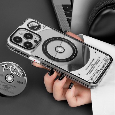 Retro American iPhone Case Bundle: Magnetic Case, BT Earbuds & LED Watch