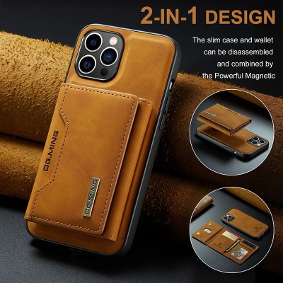 WITTYCOMBO Magnetic Leather iPhone Case Set: Detachable Wallet, ENC Headset & Turbo Charger