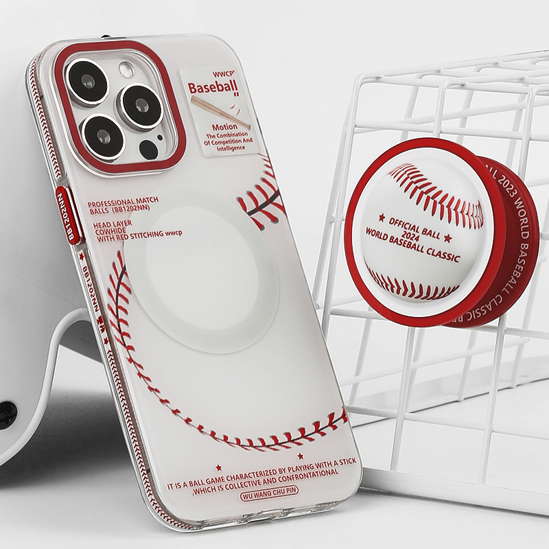 Baseball iPhone Bundle: Magnetic Case, BT Earbuds & Fast Charging Cable Baseball iPhone Bundle: Magnetic Case, BT Earbuds & Fast Charging Cable
