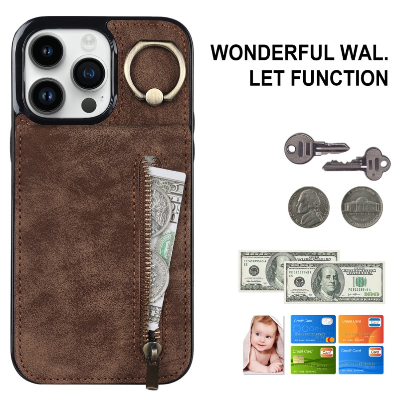 PU Leather Business Set: RFID Card Holder + Zippered Pouch + Accessories PU Leather Business Set: RFID Card Holder + Zippered Pouch + Accessories