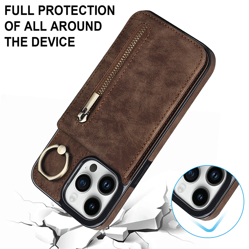 PU Leather Business Set: RFID Card Holder + Zippered Pouch + Accessories PU Leather Business Set: RFID Card Holder + Zippered Pouch + Accessories