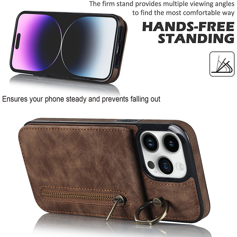 PU Leather Business Set: RFID Card Holder + Zippered Pouch + Accessories PU Leather Business Set: RFID Card Holder + Zippered Pouch + Accessories