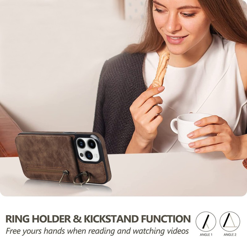 PU Leather Business Set: RFID Card Holder + Zippered Pouch + Accessories PU Leather Business Set: RFID Card Holder + Zippered Pouch + Accessories