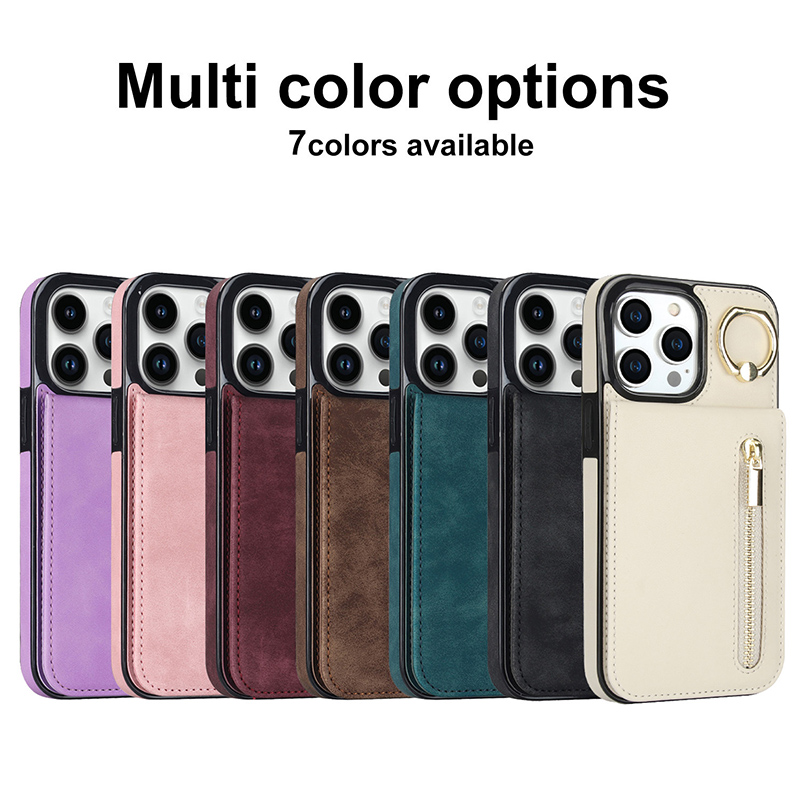 PU Leather Business Set: RFID Card Holder + Zippered Pouch + Accessories PU Leather Business Set: RFID Card Holder + Zippered Pouch + Accessories