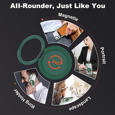 Samsung Galaxy S24/S23 360° Rotating Stand Case Combo with Hi-Fi Earbuds & Fast Charger