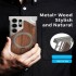 S23 Ultra/S24 Ultra Walnut Case Set: Hi-Fi Earbuds + 30W Fast Charging