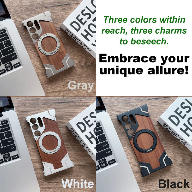 S23 Ultra/S24 Ultra Walnut Case Set: Hi-Fi Earbuds + 30W Fast Charging S23 Ultra/S24 Ultra Walnut Case Set: Hi-Fi Earbuds + 30W Fast Charging