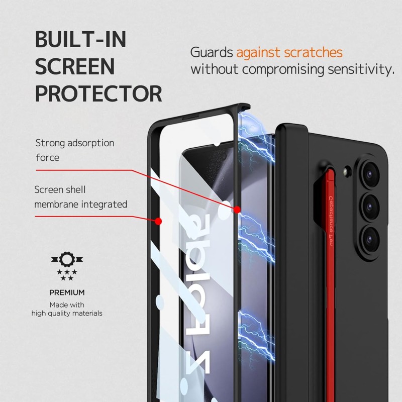 Samsung Galaxy Z Fold5 Stylus Case Combo with Hi-Fi Earbuds & Fast Charger Samsung Galaxy Z Fold5 Stylus Case Combo with Hi-Fi Earbuds & Fast Charger