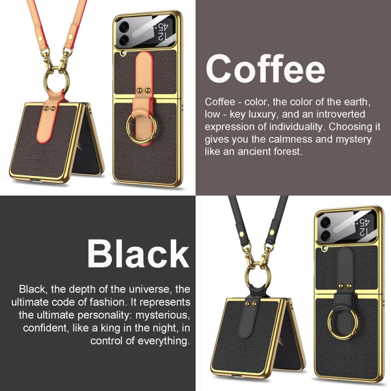 Women’s Samsung Galaxy Z Flip4 Accessories Set - Premium Case, Shoulder Strap, Bluetooth Earphones, Charger & Cable Women’s Samsung Galaxy Z Flip4 Accessories Set - Premium Case, Shoulder Strap, Bluetooth Earphones, Charger & Cable