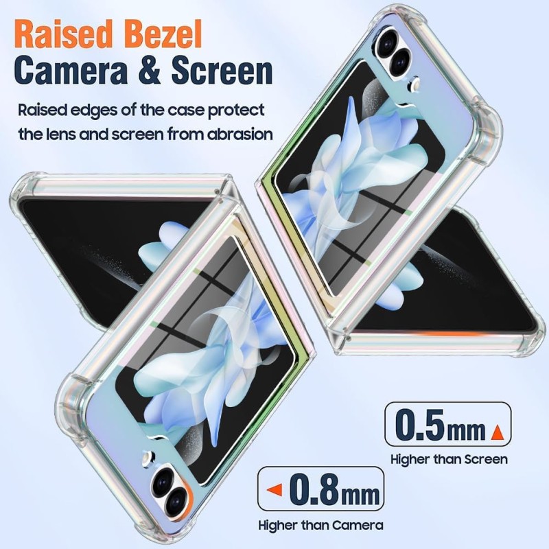 Compatible with Samsung Galaxy Z (Flip4/Flip5/Flip6) – 4-Piece Protective Phone Accessory Bundle Compatible with Samsung Galaxy Z (Flip4/Flip5/Flip6) – 4-Piece Protective Phone Accessory Bundle
