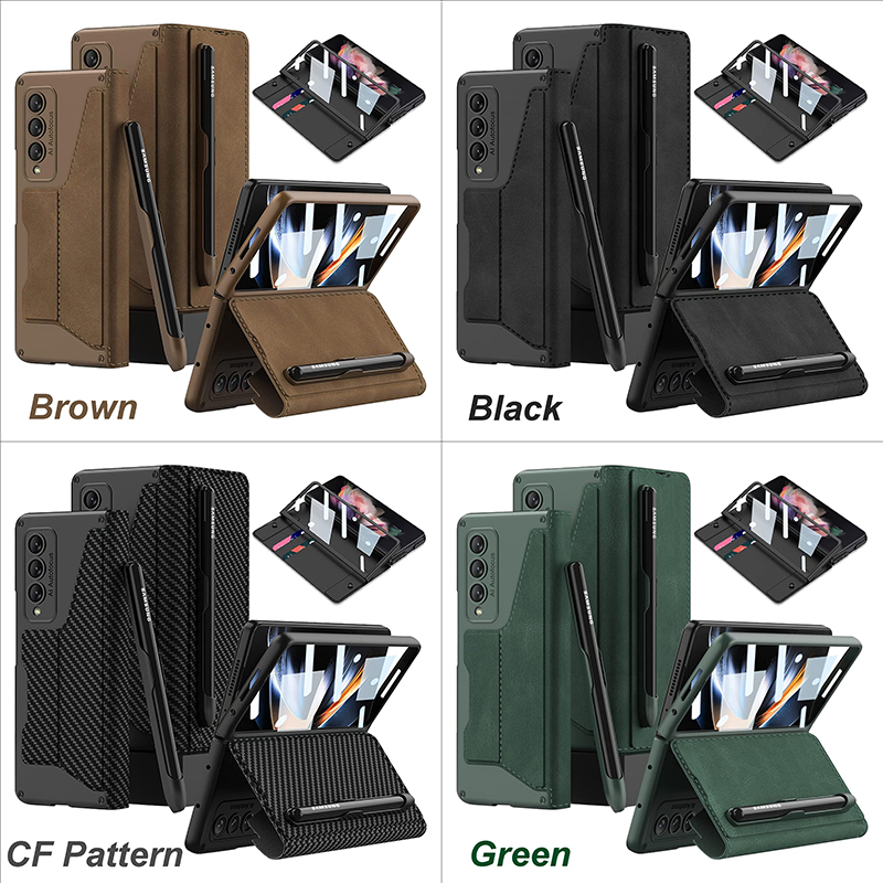 Samsung Galaxy Z Fold4/Z Fold5 Premium 4-Piece Combo - PC & Leather Case, Earbuds, Charger, Cable, and Bonus USB Drive Samsung Galaxy Z Fold4/Z Fold5 Premium 4-Piece Combo - PC & Leather Case, Earbuds, Charger, Cable, and Bonus USB Drive