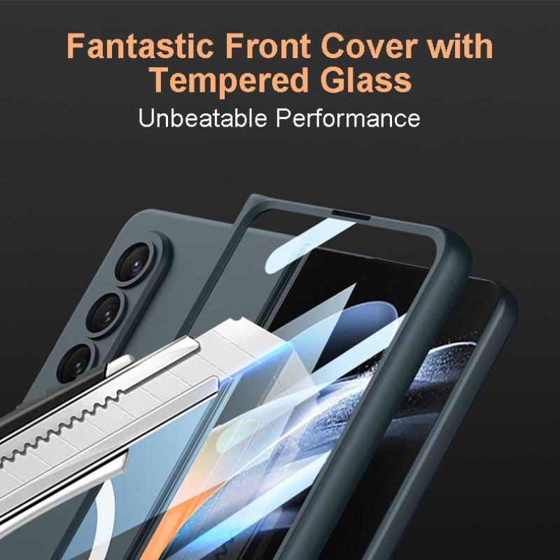 Samsung Galaxy Z Fold4 Magnetic Wireless Charging Case Combo with Hi-Fi Earbuds & Fast Charger Samsung Galaxy Z Fold4 Magnetic Wireless Charging Case Combo with Hi-Fi Earbuds & Fast Charger
