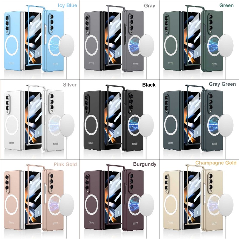 Samsung Galaxy Z Fold4 Magnetic Wireless Charging Case Combo with Hi-Fi Earbuds & Fast Charger Samsung Galaxy Z Fold4 Magnetic Wireless Charging Case Combo with Hi-Fi Earbuds & Fast Charger