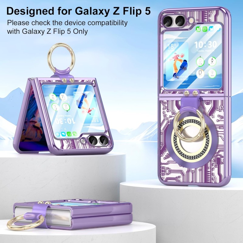 Galaxy Z Flip4/5/6 Protective Case Kit: BT Earphones + High-Speed Data Cable Galaxy Z Flip4/5/6 Protective Case Kit: BT Earphones + High-Speed Data Cable